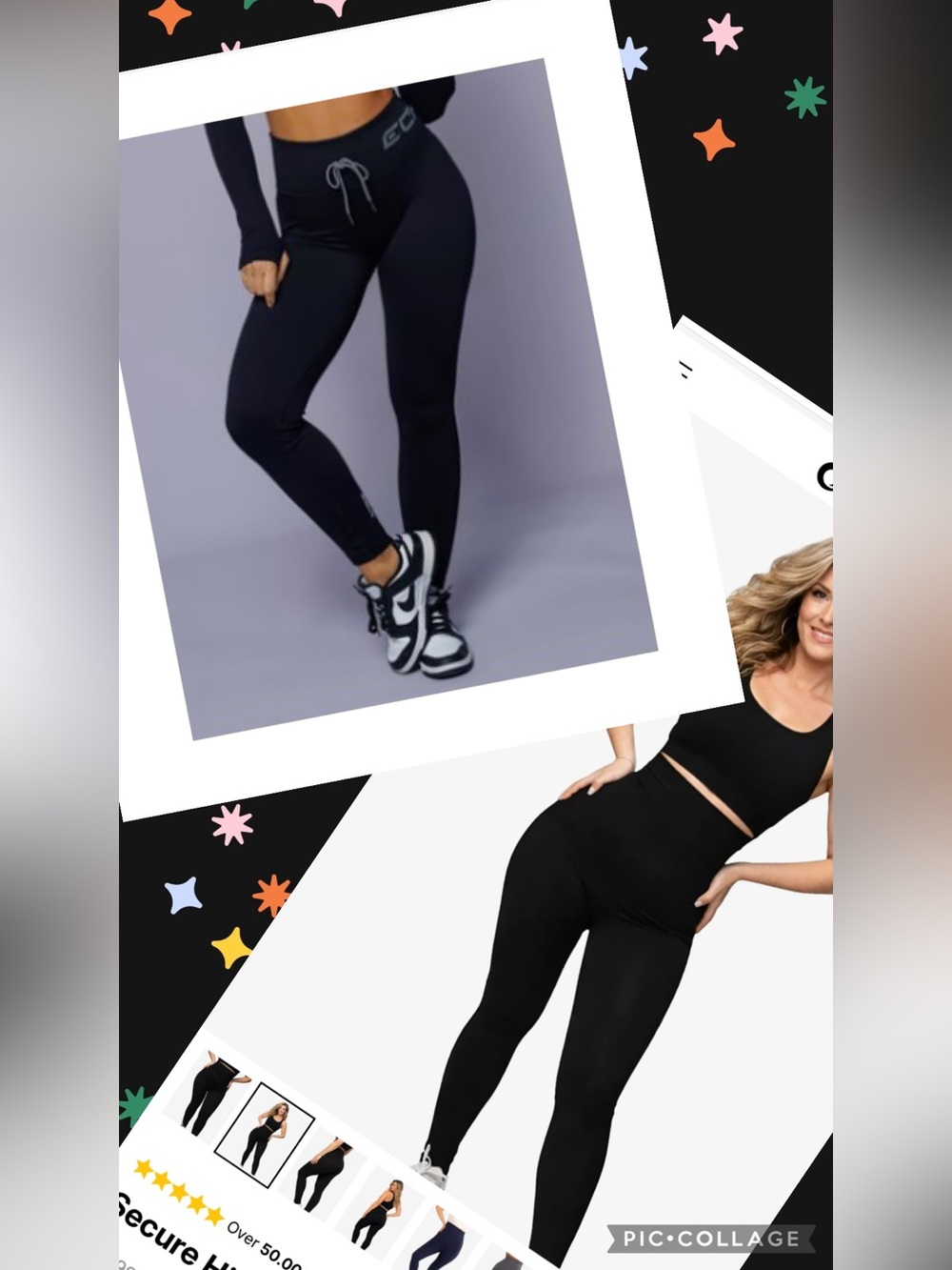 ECHT Black High-Waist Leggings Bundle